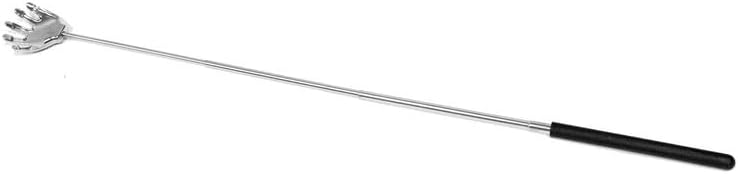 DAISO Extendable Back Scratcher | Black & Silver | Telescopic Back Scratching Tool for Easy Reach - Image 2